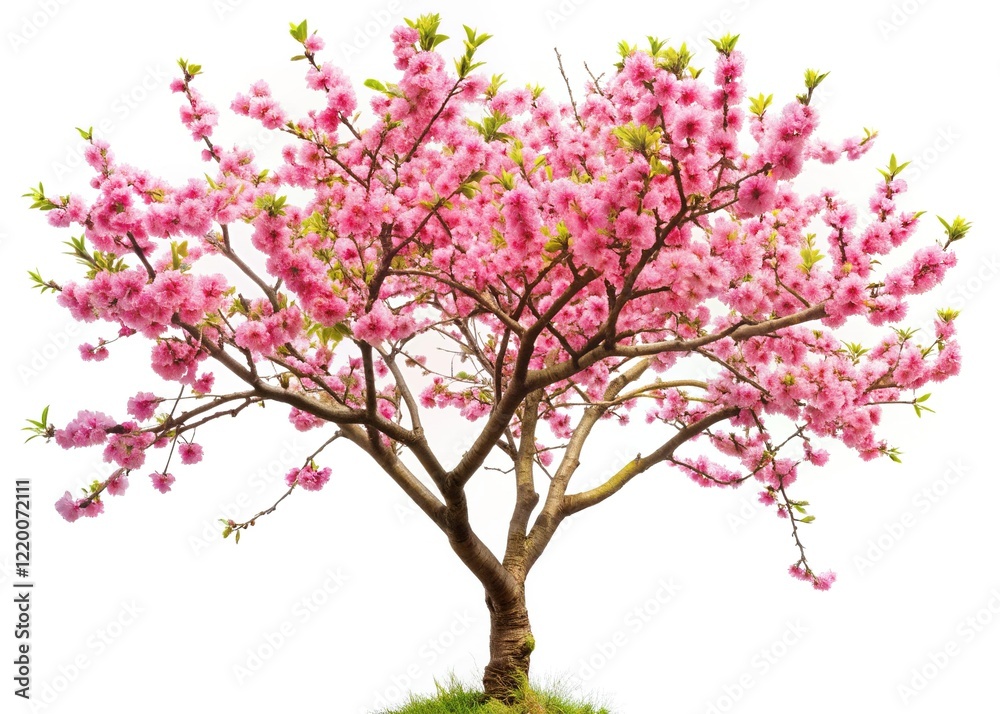 Blooming Tree Isolated on White Background - Spring Blossom Stock Photo Blooming Tree Isolated on White Background - Spring Blossom Stock Photo