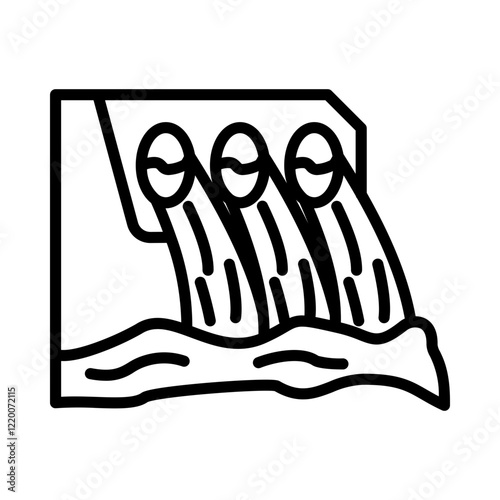 Hydropower Dam Icon