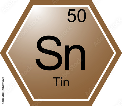 The symbol of the chemical element Sn is Tin.