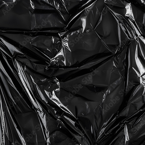 black plastic wrapper texture