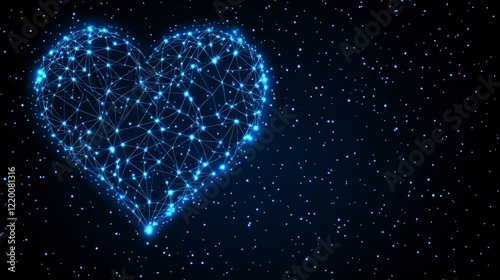 Celestial Heart A Constellation of Love in the Night Sky