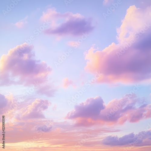 Wallpaper Mural Ethereal Pastel Sunset Sky with Dramatic Clouds and Soft Lighting Torontodigital.ca