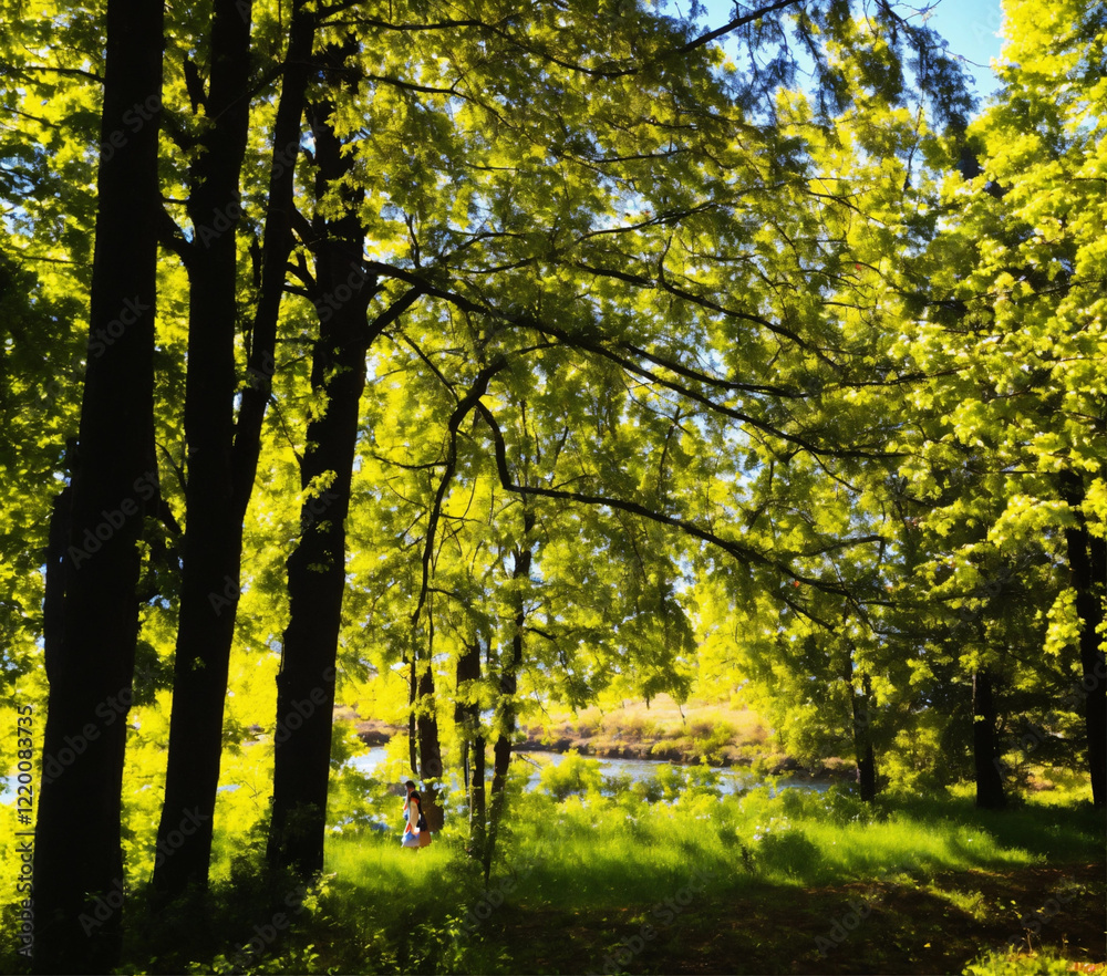 Fototapeta premium autumn in the forest