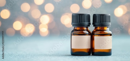 Terpene-boosted relaxation oils, applied topically to relieve tension and promote calmness photo