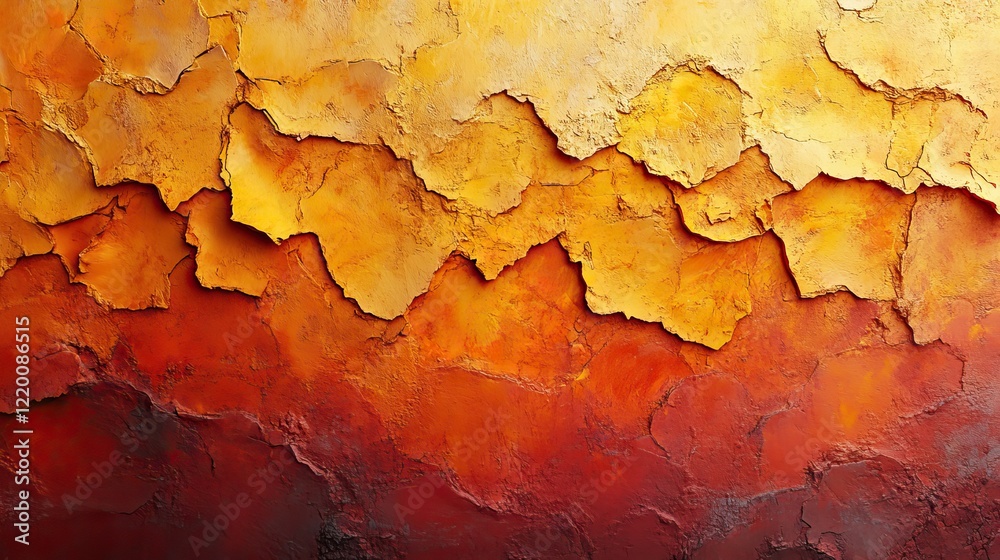 Obraz premium Saturated orange pastel colored concrete textured background. Roughness and irregularities, - color trend.