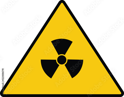 Warning Sign for Radioactive Material.