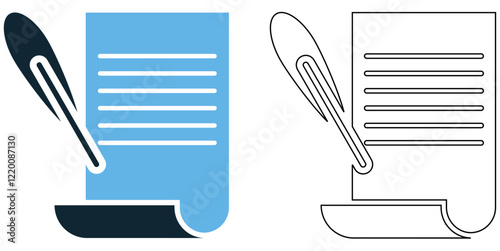 manuscript icon vector, for writing, publishing, historical, educational, or literary design