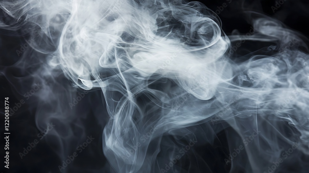 A thick, white smoke billowing out of a pipe A thick, white smoke billowing out of a pipe