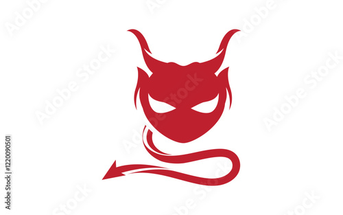 Devil horn Vector icon design illustration Template