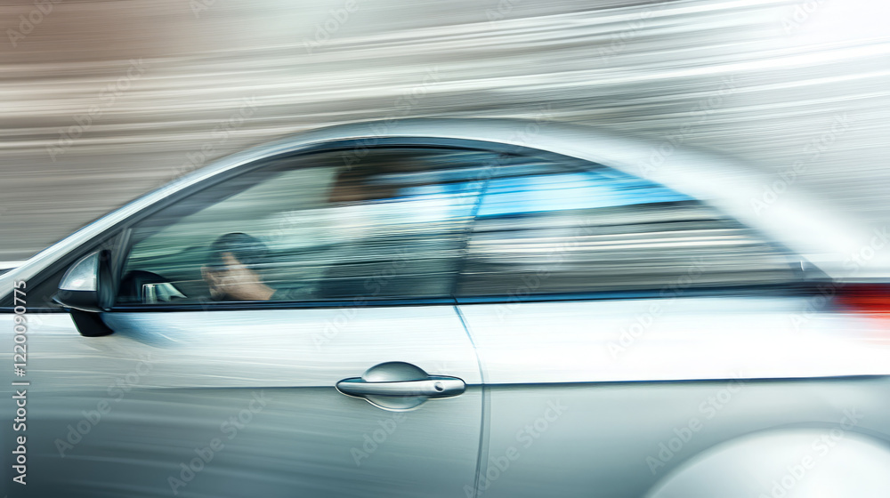 high-speed motion blur photography of silver car in dynamic side view capturing fast movement with blurred abstract background focusing on car exterior and detailing high-speed motion blur photography of silver car in dynamic side view capturing fast movement with blurred abstract background focusing on car exterior and detailing