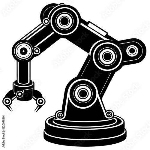 Robotic Arm Assembling Precision Machinery