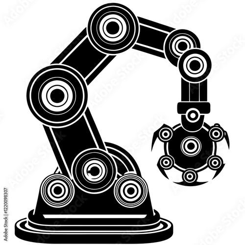 Robotic Arm Assembling Precision Machinery