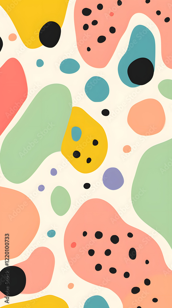 Digital retro hand drawn terrazzo pattern texture graphic poster background Digital retro hand drawn terrazzo pattern texture graphic poster background