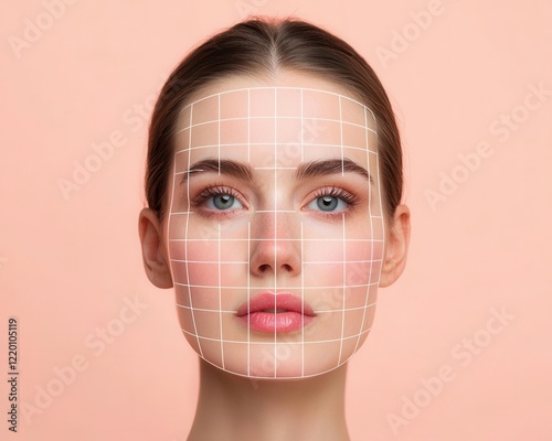 personalized shopping concept. AR-enabled skincare apps, offering virtual skin analysis and tailored product recommendations photo