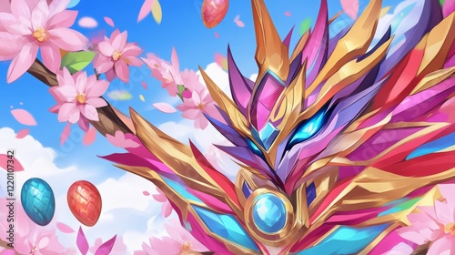 Colorful Robotic Avian Spring Festival Design