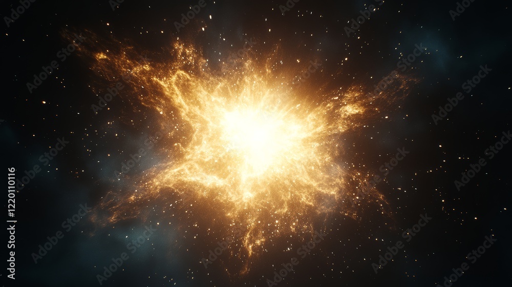Cosmic Explosion Stellar Energy Burst in Space Cosmic Explosion Stellar Energy Burst in Space