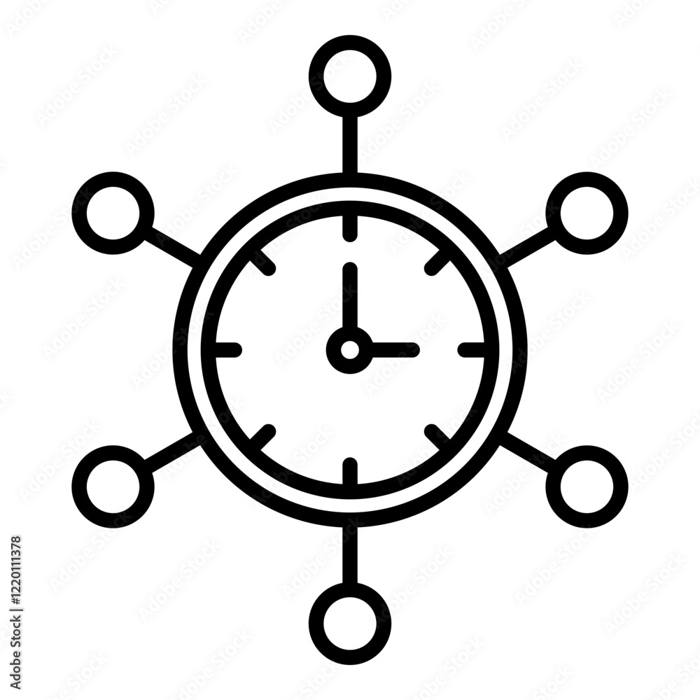 Time Network Icon Time Network Icon