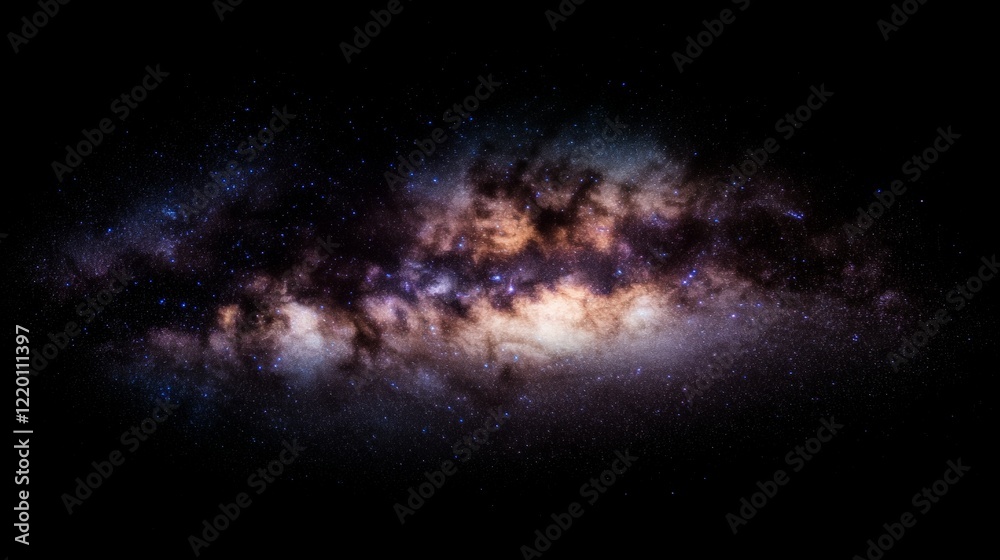 Fototapeta premium Cosmic Nebula Celestial Dust and Starry Night Sky