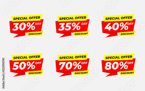 Discount sale labels vector template. Price Drop, big sale, final sale, flash sale background. Discount Promotion marketing poster design for web and Social.