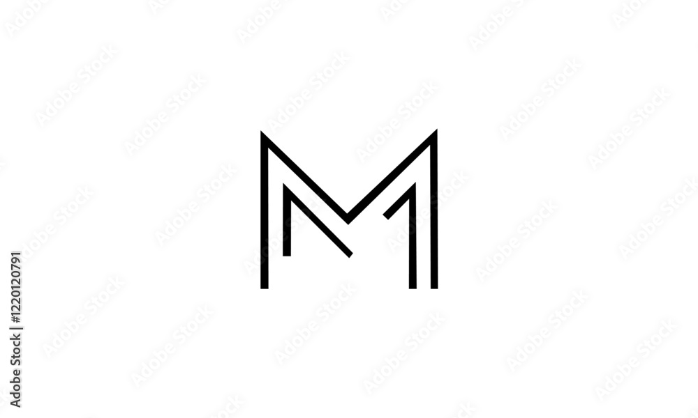 M logo vector