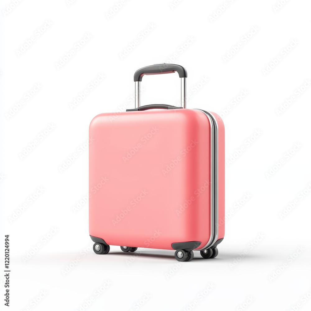 stylish pink suitcase with wheels and retractable handle, perfect for travel. Its sleek design and vibrant color make it eye catching accessory for any journey stylish pink suitcase with wheels and retractable handle, perfect for travel. Its sleek design and vibrant color make it eye catching accessory for any journey