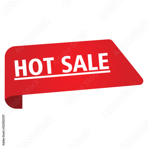 Red banner icon illustator