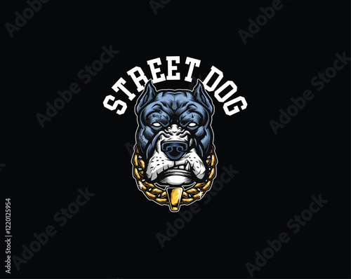Street Dog head illustration