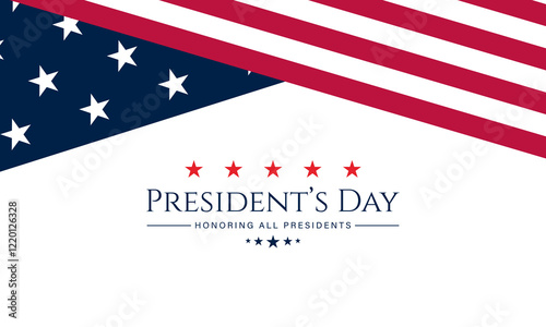 Happy Presidents Day United States Of America Design Background Illustration