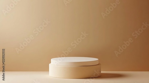 a close up of a white round object on a table photo