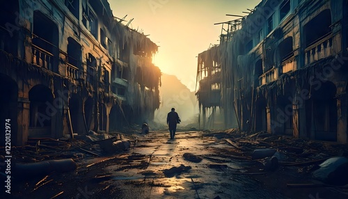 Photorealistic, hyper detailed, life in a sad world. photo