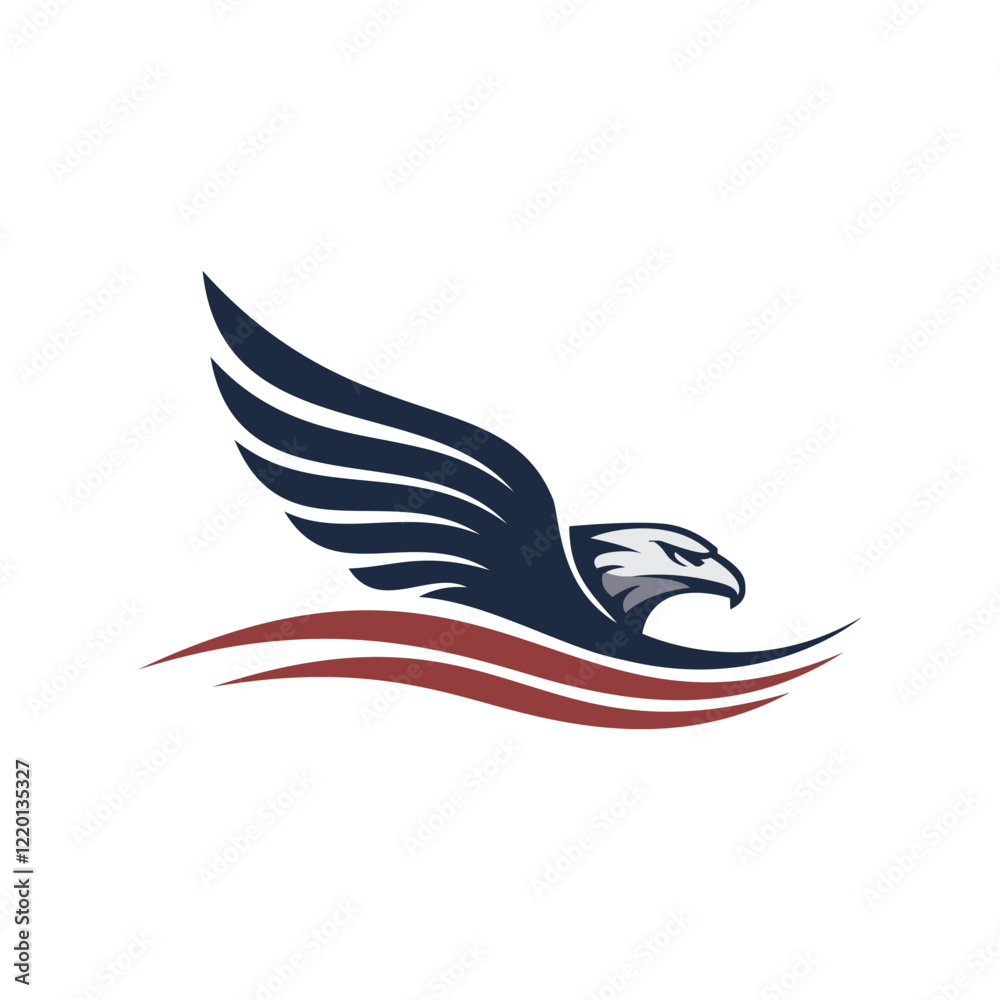 vactor silhouette image of Eagle