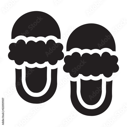 Slippers glyph icon