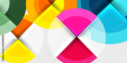 Target circle geometric abstract shapes. Vector Illustration For Wallpaper, Banner, Background, Card, Book Illustration, landing page