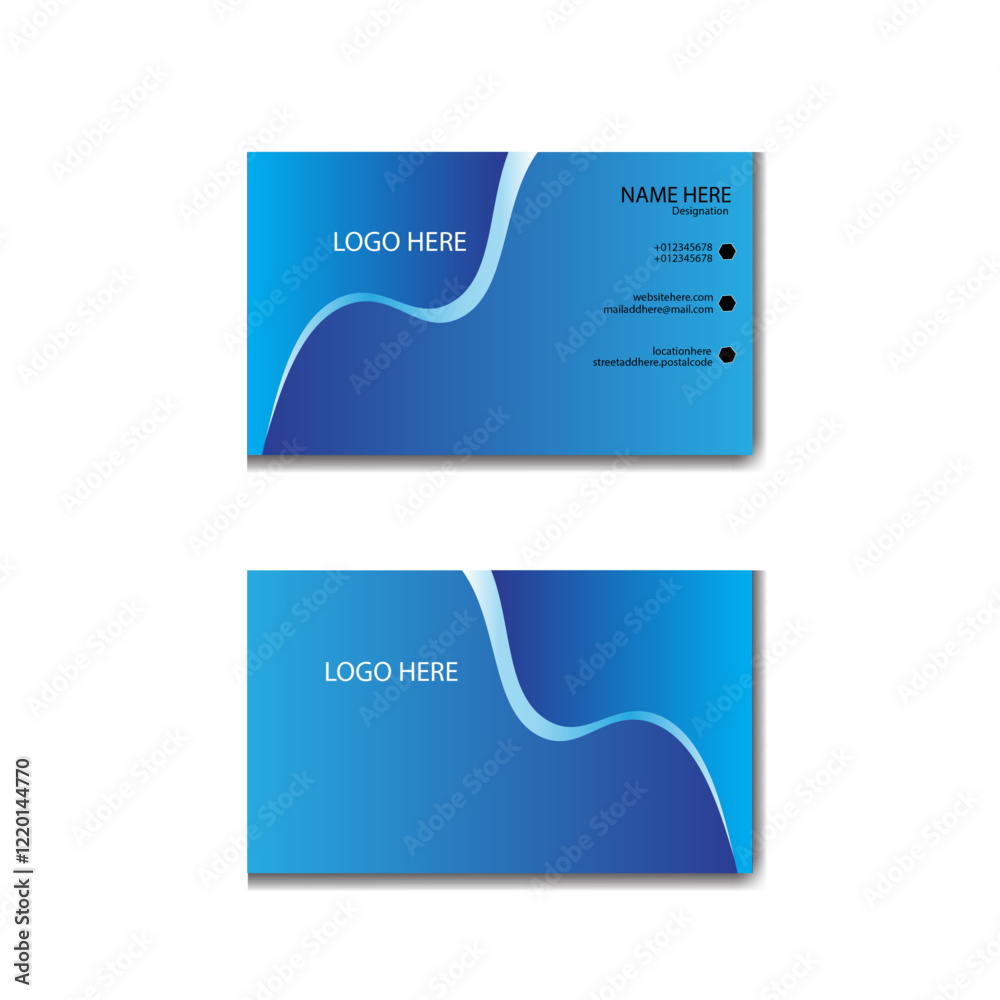 Fototapeta premium Business card template .vector illustration design.