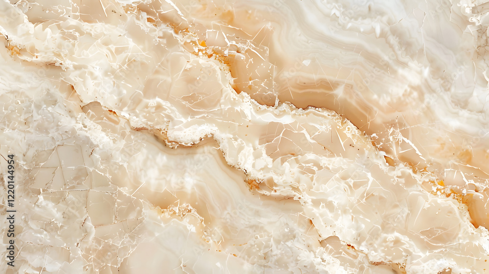 Obraz premium Natural travertine marble texture background, generative ai