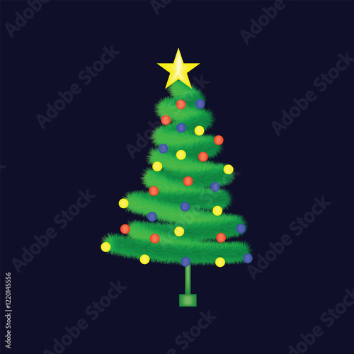 abstract christmas tree