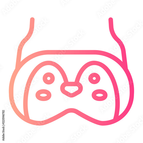 Sleeping Mask gradient icon