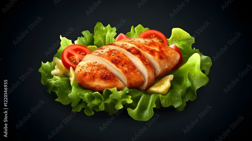 Chicken fillet with salad Chicken fillet with salad
