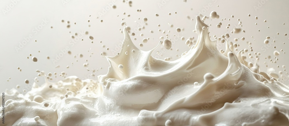 Creamy Milk Splash: A Symphony of White Creamy Milk Splash: A Symphony of White