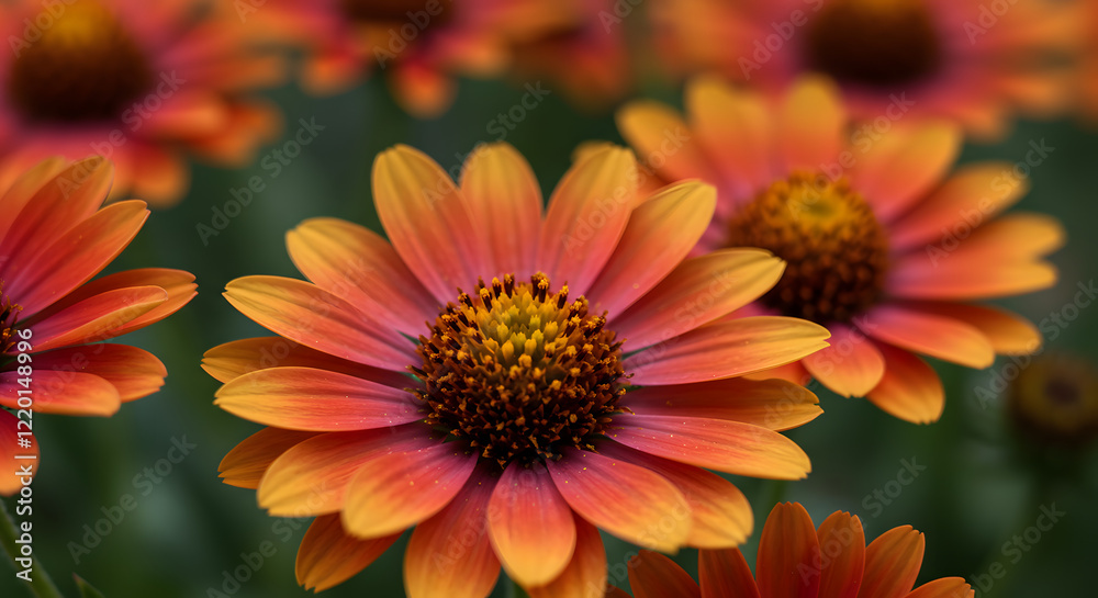 Detailed Examination of Bright Flowers Through a Macro Lens. Detailed Examination of Bright Flowers Through a Macro Lens.
