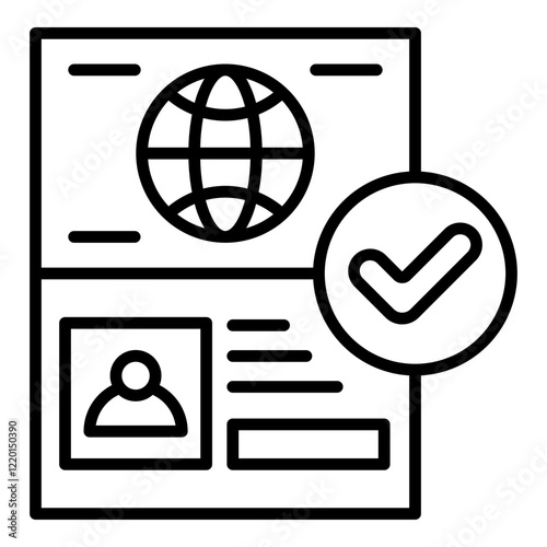 Passport Control Icon