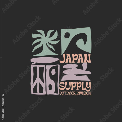 Hand drawn Summer beach t shirt design, sunshine for beach side, palm tree side the ocean wave