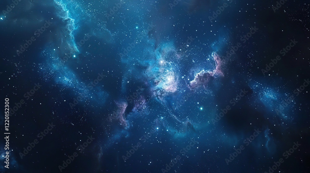 a picture of a space scene with a blue nebula a picture of a space scene with a blue nebula