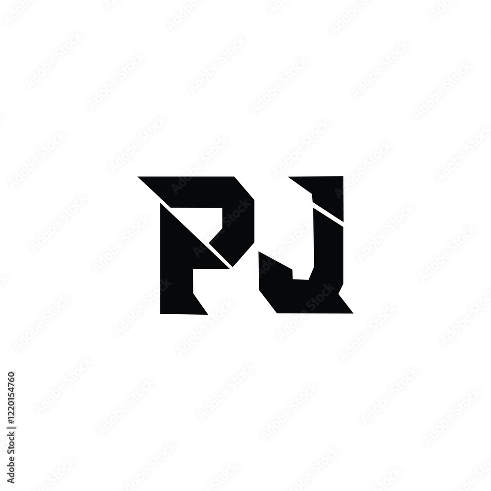 PJ monogram logo design letter text name symbol monochrome logotype alphabet character simple logo PJ monogram logo design letter text name symbol monochrome logotype alphabet character simple logo
