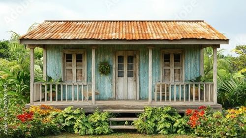 Rustic Caribbean Beach House, Tropical Paradise Cottage