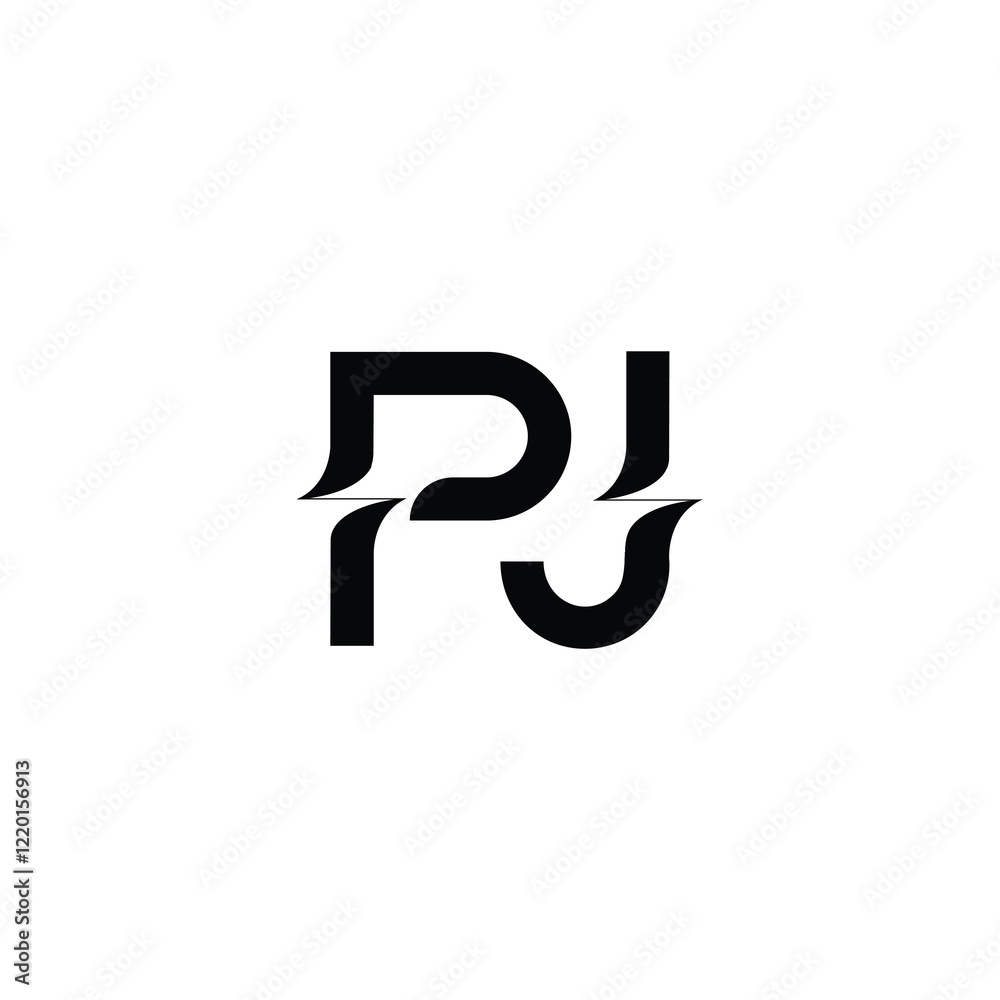 PJ monogram logo design letter text name symbol monochrome logotype alphabet character simple logo PJ monogram logo design letter text name symbol monochrome logotype alphabet character simple logo