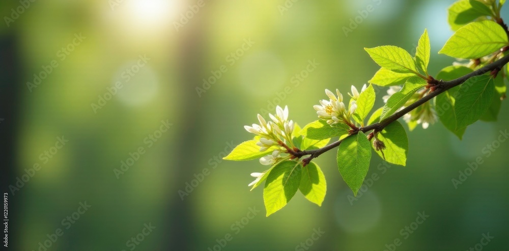 Delicate branches of blooming black locust tree, spring, plant Delicate branches of blooming black locust tree, spring, plant