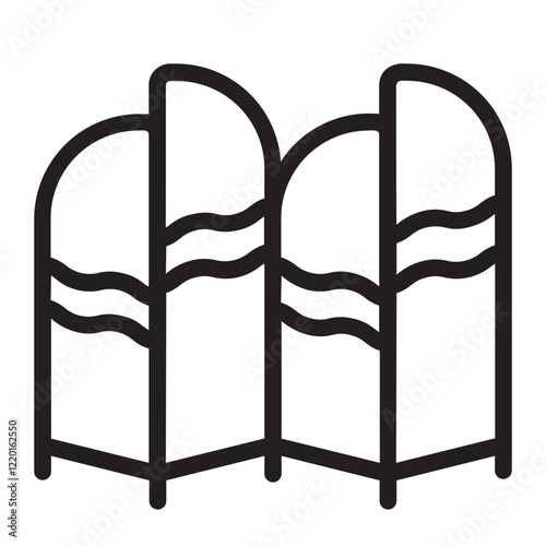 folding screen line icon