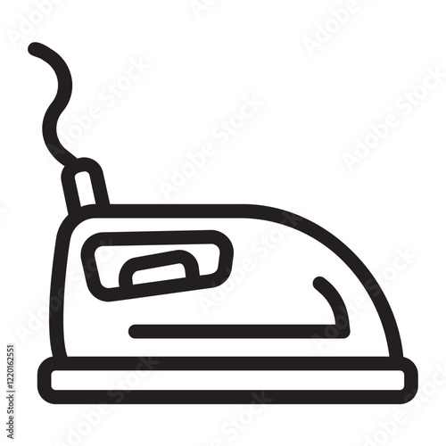 Ironing line icon