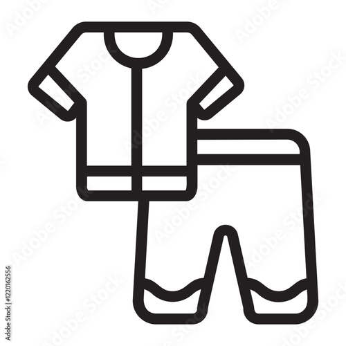 pijama line icon